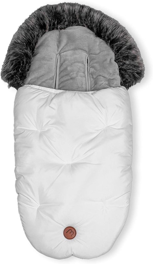 Voetenzak voor babywagens - K2 Voetenzak Unisex Wit - Waterdicht polyester - Ideaal voor koude dagen - ShopVlot