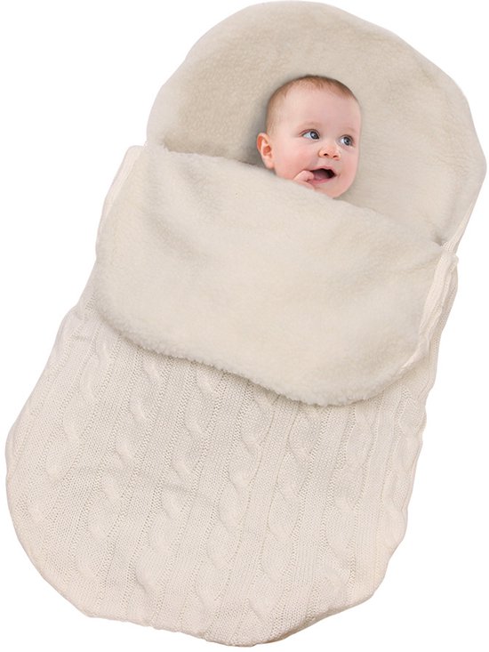 Voetenzak voor kinderwagen- Unisex babyslaapzak, wikkeldeken voor pasgeborenen, slaapzak, wandelwagenhoes voor baby's van 0-12 maanden van Hibote.