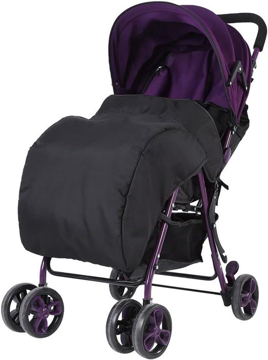 Voetenzak voor Kinderwagen - Universeel, Waterdicht en Winddicht - Buggy Wandelwagen Tas - Baby Voetenzak - Zwart Kleur van Merkloos