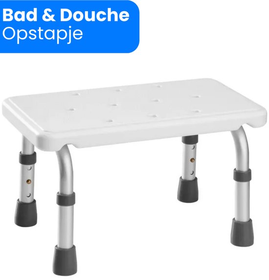 VOKA Bad Instaphulp - Badkamer krukje - Bad opstapje - Opstapje - Douche Krukje - kruk - Verstelbaar - Bad instaphulp - Uitstap hulp Bad- Douche stoel - hoogteverstelbaar - antislip Badopstapje - van Merkloos