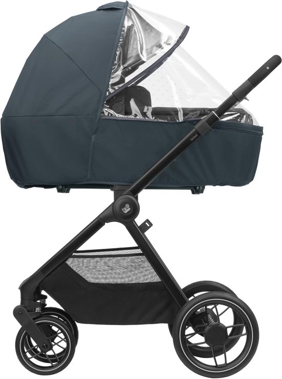 Volledig geventileerde regenhoes voor kinderwagen met venster - Eenvoudig te bevestigen en transparant