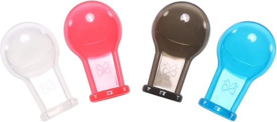 Volwassen Kleurrijke Suikergoed Polijst Fopspeen Tepel Waarde 4 Pack - Roze Blauw Oranje Groen van CandyPolish