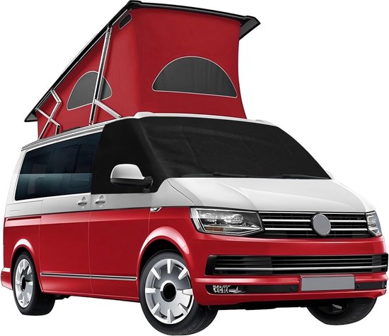 Voorruithoes, vervanging voor VW T6, luxe zonneschermen voor de voorruit, weerbestendig doek campingdoek, 100% verduistering (voor T6) van Willex