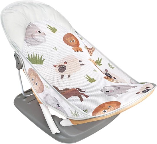 Vouwbad Peuters - Kinderbad Zitje - Veilig Baden - Verstelbare Ondersteuning - 60x35x33 cm - Wit