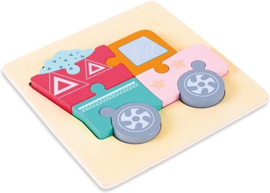 Vrachtwagen houten puzzel van Jouéco