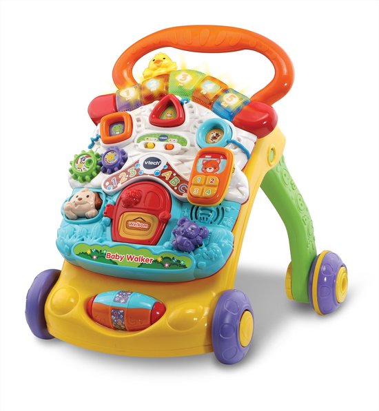 VTech 2 in 1 Baby Walker - Loopwagen Baby - Educatief Baby Speelgoed - Licht & Geluidseffecten - Nederlands Gesproken Speelgoed - Cadeau - 9 tot 36 Maanden van Vtech