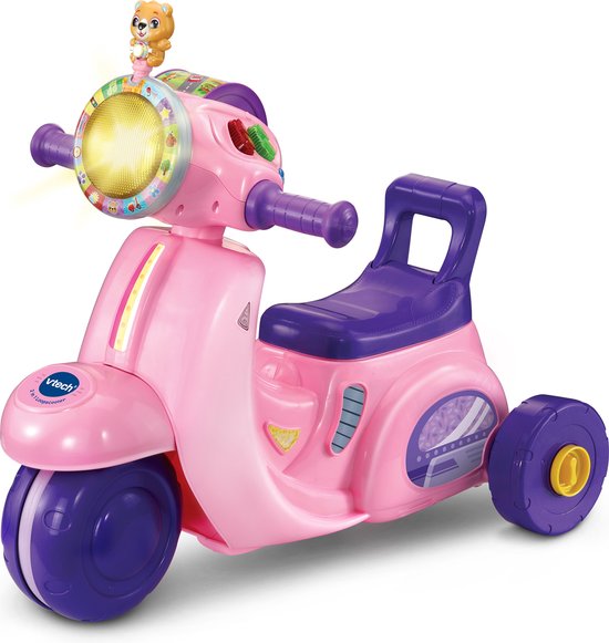 VTech 2 in 1 Loopscooter - Educatief Speelgoed - Ombouwen tot Driewieler - Speelgoed vanaf 1 Jaar - Roze van VTech