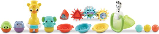 VTech Baby 6-in-1 Waterpret Badset - Badspeelgoed - Babyspeelgoed - 15 Onderdelen - Speelgoed 1 Jaar van Vtech