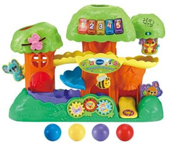 VTech Baby Dierenpret Ballenboom Activity-Center - Interactief & Educatief Speelgoed - Ballentoren - Cadeau - Baby Speelgoed 1 Jaar van Vtech