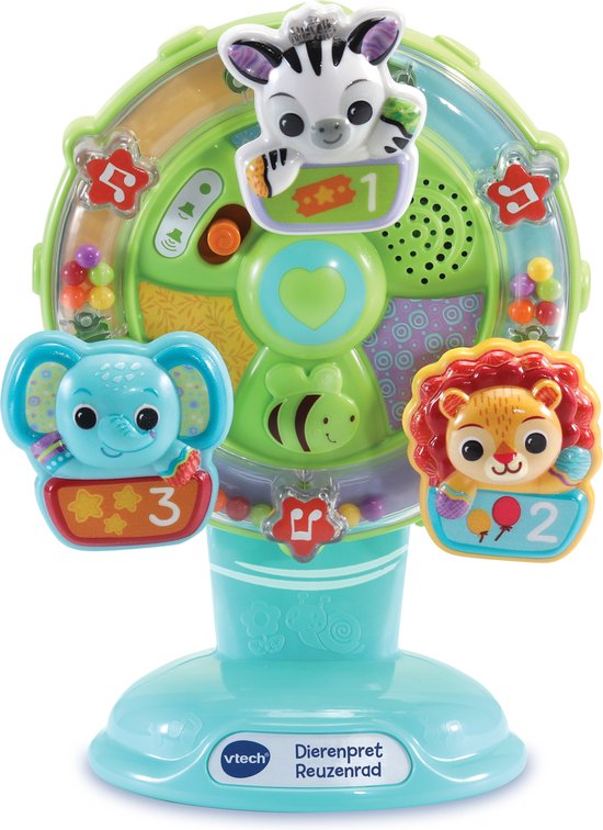 VTech Baby Dierenpret Reuzenrad Activity-Center - Interactief Speelgoed - Cadeau - 6 tot 36 Maanden van Vtech