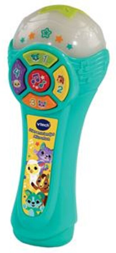 Vtech Baby Dierenvriendjes Microfoon - Interactieve Microfoon - Educatief Baby Speelgoed - Licht & Geluidseffecten - Vanaf 1 Jaar van VTech