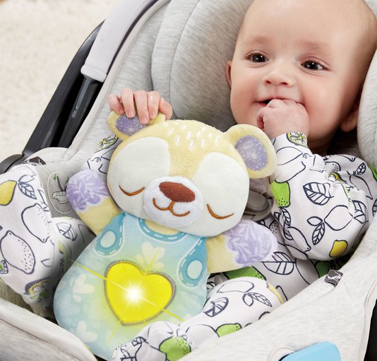 VTech Baby Dromenland Beertje - Interactieve Knuffel - Educatief Speelgoed - Van 1 tot 3 Jaar - Blauw van VTech