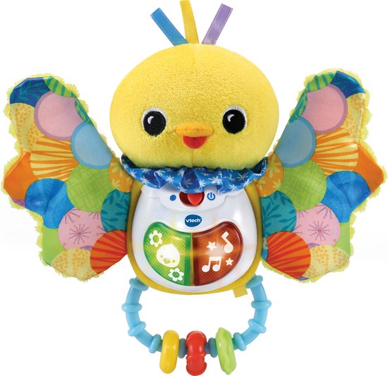 VTech Baby Fladder & Fluit Rammelaar - Educatief Speelgoed - Muziek en Geluiden - Cadeau - Van 3 tot 12 Maanden van Vtech
