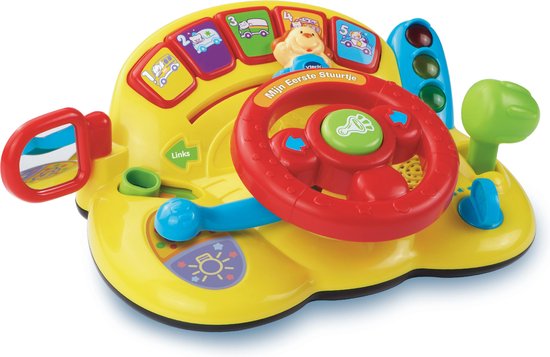 VTech Baby Mijn Eerste Stuurtje - Educatief Speelgoed - 3 Speelstanden - Geluiden, Liedjes & Melodietjes - Cadeau - 1 tot 3 Jaar van VTech