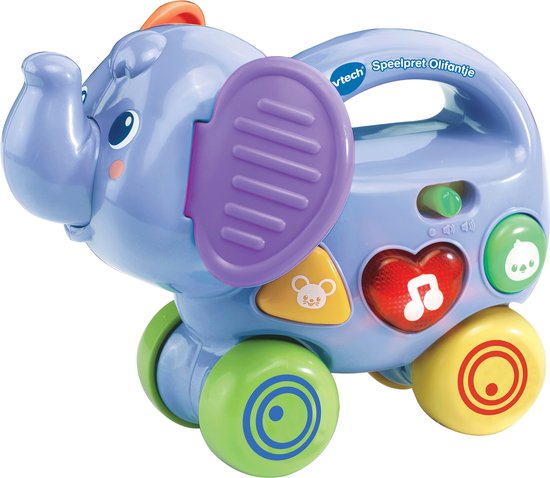 VTech Baby Speelpret Olifantje - Educatief Babyspeelgoed - Interactief Speelgoed met Geluid van VTech