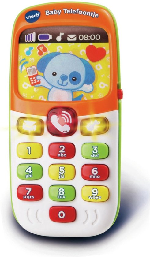 VTech Baby Telefoon - Interactief Speelgoed - Educatief Kindertelefoon - Oranje