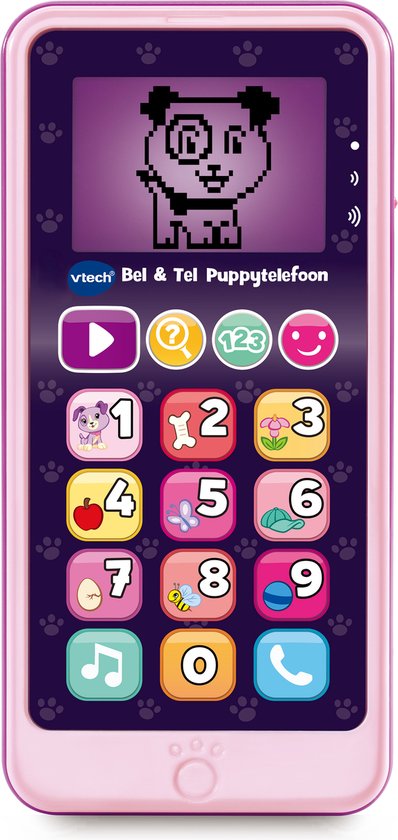 VTech Bel & Tel Puppytelefoon - Baby Telefoon - Interactief Mobieltje - Educatief Babyspeelgoed - Roze - Vanaf 1,5 Jaar van VTech