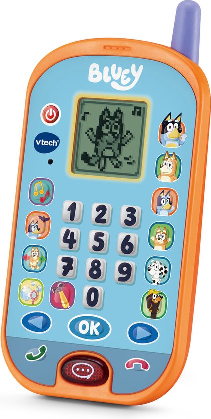 VTech Bluey Smartphone - 4 Vrolijke Spelletjes - Bekijk Grappige Animaties - Educatief Speelgoed - Nederlands Gesproken - Vanaf 3 Jaar van VTech