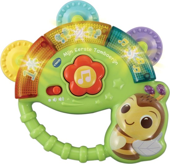 VTech Dierenvriendjes Mijn Eerste Tamboerijn - Educatief Speelgoed - Cijfers, Tellen en Muziek - Van 3 tot 36 Maanden van VTech
