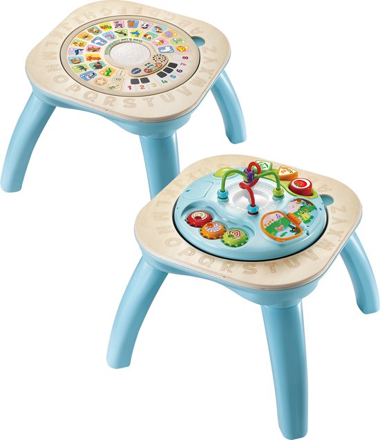 VTech Draai & Leer Speeltafel - Montessori Speelgoed - Educatief & Interactief - Activiteiten Tafel - Kindertafel met Cijfers, Letters & Meer - Vanaf 9 Maanden van VTech