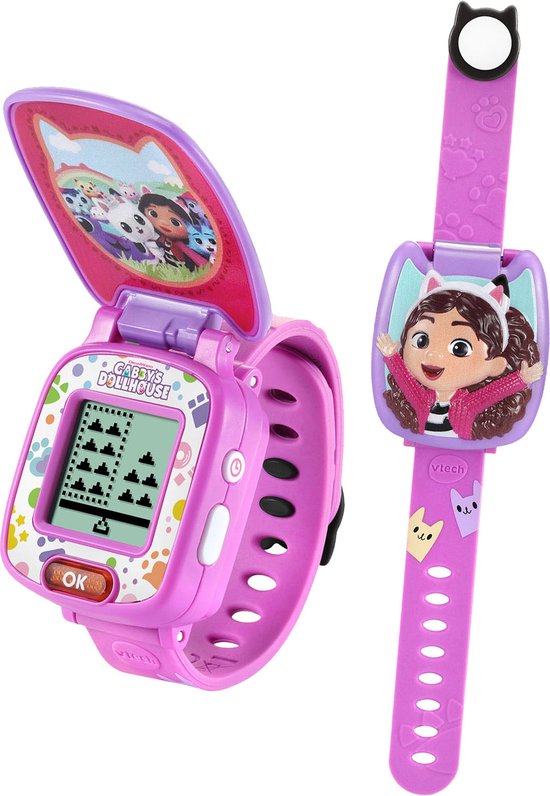 VTech Gabby's Poppenhuis Learning Watch - Educatief Speelgoed - Smartwatch Kinderen - Inclusief 4 Ingebouwde Spellen - Speelgoed vanaf 3 Jaar van VTech