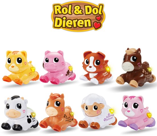 VTech interactief speelgoed Rol & Dol Dieren Assortiment voor peuters. van Vtech