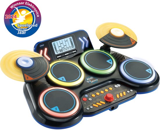 VTech Kidi DJ Drums - Interactief Speelgoed - Stimuleert Creativiteit - Inclusief Opname Functie & Bluetooth - Speelgoed vanaf 6 Jaar van Merkloos