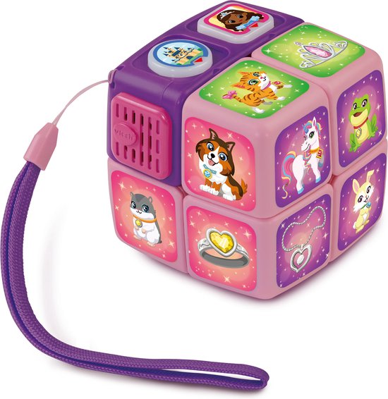 VTech Kubus - Draai de Kubus - Ontdek Spelersgewijs Interessante Weetjes over de Huisdieren van de Prinses - Speel Uitdagende Spellen - Vanaf 4 Jaar van VTech