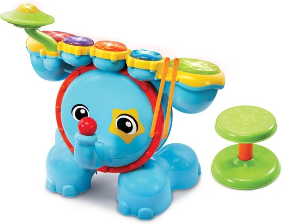 VTech Rock & Leer Drumstel - Educatief Baby Speelgoed - Geluid en Spelletjes - Baby Muziek Instrument - Van 1.5 tot 4 Jaar van Vtech