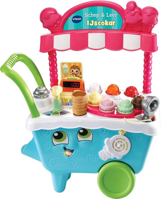 VTech Schep & Leer IJscokar - Educatief Speelgoed - IJskar - Ontdek Kleuren, Dieren en Tellen - Cadeau - Kinderspeelgoed 2 Jaar tot 5 Jaar van Vtech