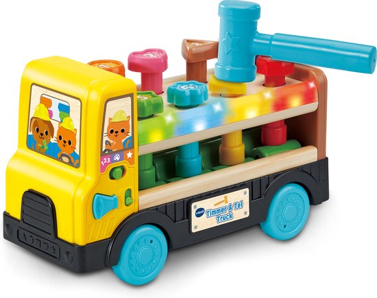VTech Timmer & Tel Truck - Educatief Speelgoed - Maak Kennis met Vormen, Cijfers & Kleuren - Kinderspeelgoed 1.5 tot 4 Jaar van VTech