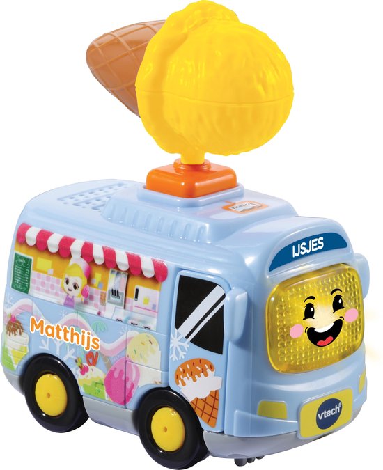 VTech Toet Toet Auto Matthijs IJscowagen - Speelfiguur - Speelgoed Auto - Educatief Babyspeelgoed - Cadeau - Speelgoed 1 Jaar van Vtech