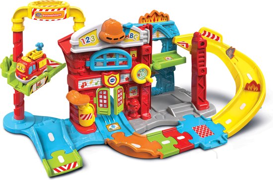 VTech Toet Toet Auto's Brandweerkazerne - Educatief Speelgoed Auto - Voor Jongens en Meisjes - Cadeau - Brandweer Speelgoed 1 Jaar tot 5 jaar van Vtech