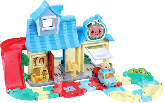 VTech Toet Toet Auto's CoComelon Familiehuis Speelset - Inclusief JJ's Speelgoed Auto - Educatief & Interactief Baby Speelgoed - Cadeau - 1,5 tot 5 Jaar van VTech
