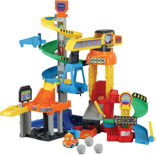 VTech Toet Toet Auto's Mega Bouwplaats Speelset - Met Speelgoed Auto - Educatief en Interactief Baby speelgoed - Cadeau - Vanaf 1 tot 5 Jaar van Vtech
