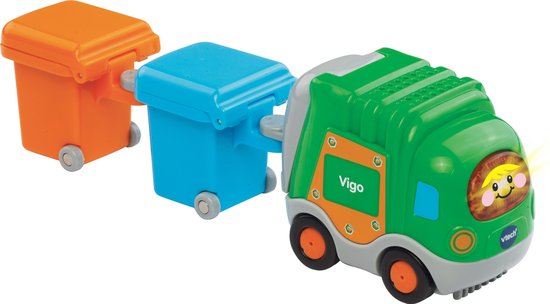 VTech Toet Toet Auto's Vigo Vuilniswagen - Cadeau - Educatief Baby Speelgoed - Speelgoed Auto - 1 tot 5 Jaar van Vtech