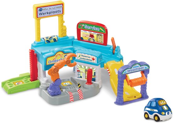 VTech Toet Toet Auto's - Werkplaats - Interactief Speelgoed - Inclusief Ayden Auto - Speelgoed vanaf 1 jaar en ouder van Vtech
