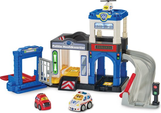 Vtech Toet Toet Politie Hoofdkwartier - Inclusief Agent Alex - Educatief Speelgoed - Tijd om Boeven te Vangen - 3 Magische Sensors - Vanaf 1 jaar