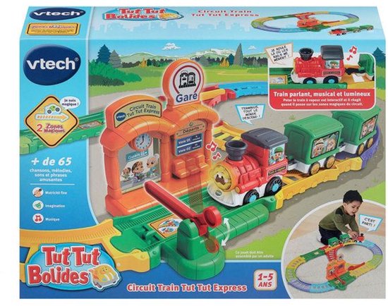 VTECH - TUT TUT BOLIDES - TUT TUT EXPRESS TRAIN CIRCUIT (+ PETER STOOMTREIN) - Meerkleurig