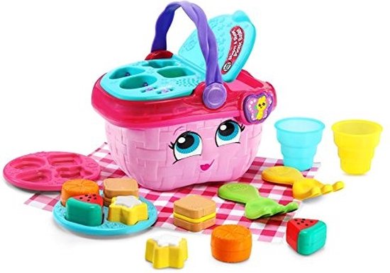 VTech Vormenpret Picknickset - Cadeau Kinderen - Educatief Baby Speelgoed - Vormen, Kleuren, Etenswaren & Reacties - Cadeau - 1 tot 4 Jaar van Vtech