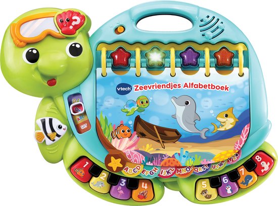 VTech Zeevriendjes Alfabetboek - Interactief Speelgoed - Leer over Cijfers, Letters & Dieren - Speelgoed 1 tot 5 jaar