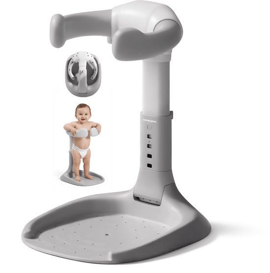Vulpes Goods® Babycare - Baby Douche Standaard - Verstelbare & Opvouwbare Babybad Stand - Baby Badzitje - Baby Bad Steun - Anti-slip & Anti-knel - met Douchekophouder - Geschikt voor 6-36 Maanden - BPA vrij