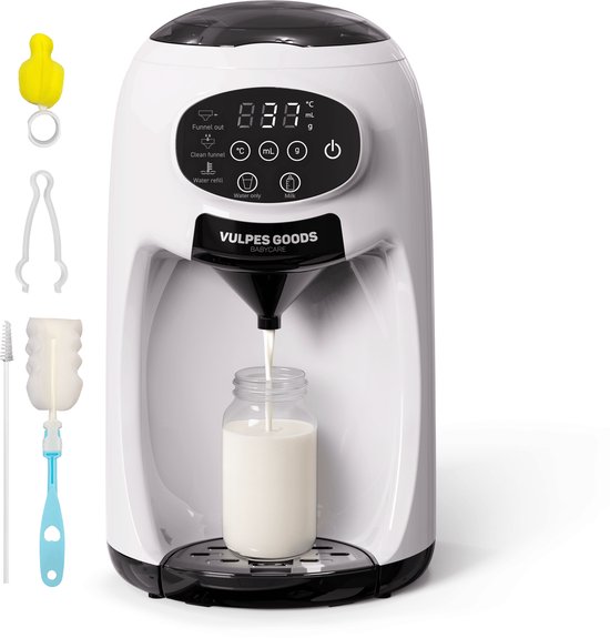 Vulpes Goods® BabyCare - Baby Fles Maker Automatisch - Baby Formula Maker PRO - Flesvoeding Apparaat - Automatische Flessenbereider - Baby Melkmachine - Incl. Schoonmaakset van Merkloos