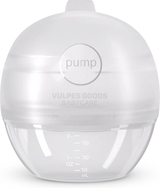 Vulpes Goods® Babycare - Lekschaal - Moedermelk opvangcup - Melkcollector - Draagbare cup - handen vrij - moedermelk opvangen - lekschalen - borstschelp - opvangcup voor moedermelk - BPA Vrij - 60ML opvangcup van Vulpes Goods®