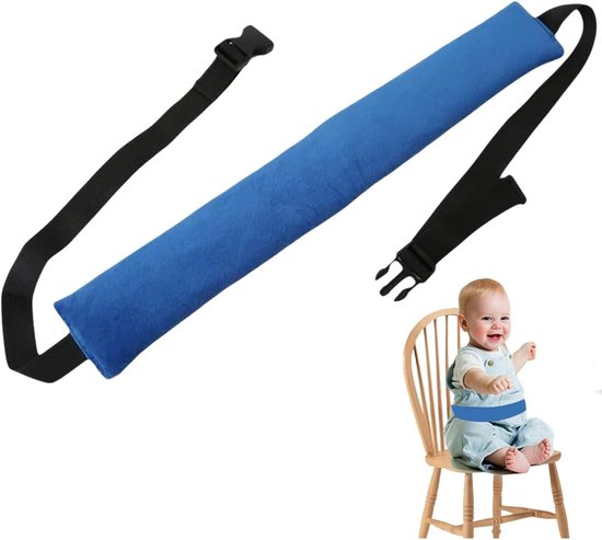 Vveiligheidsgordel - eiligheidsriem voor draagbare kinderstoel - Geschikt voor diverse draagbare kinderzitjes, biedt uitstekende bescherming - Blauw