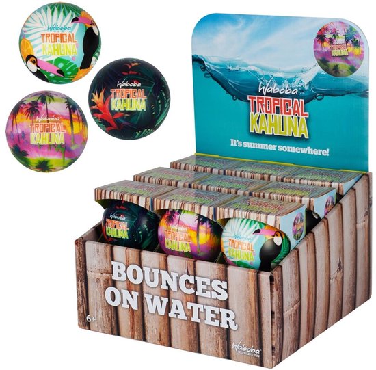 Waboba waterbal Tropical Kahuna - 80mm - zomers speelgoed. van Waboba