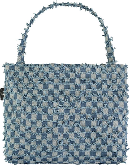 Wallabag Denim Check Blue van WALLABAG