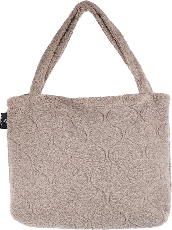 Wallabag Sharpa Teddy Light Brown van Merkloos