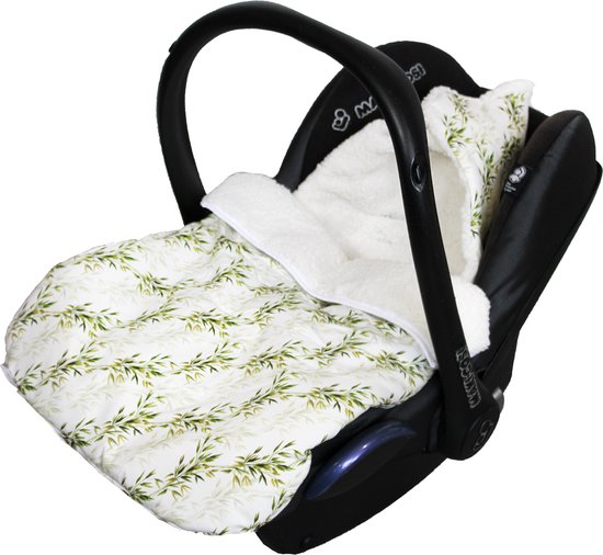 Wallabiezzz Maxi Cosi Voetenzak - Slaapzak Autostoeltje - Baby - Katoen/Teddy - Bamboo van Wallabiezzz