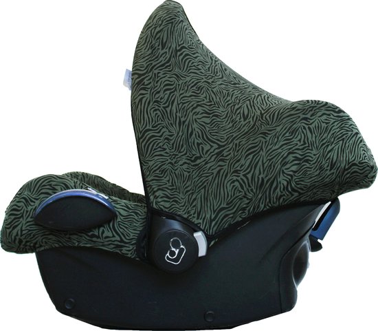 Wallabiezzz Maxi Cosi Zonnekap - Zonnescherm - Universeel - Creert schaduw - Tijger groen van Wallabiezzz